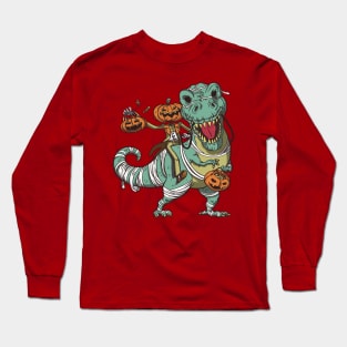 dinosaur jackantern Long Sleeve T-Shirt